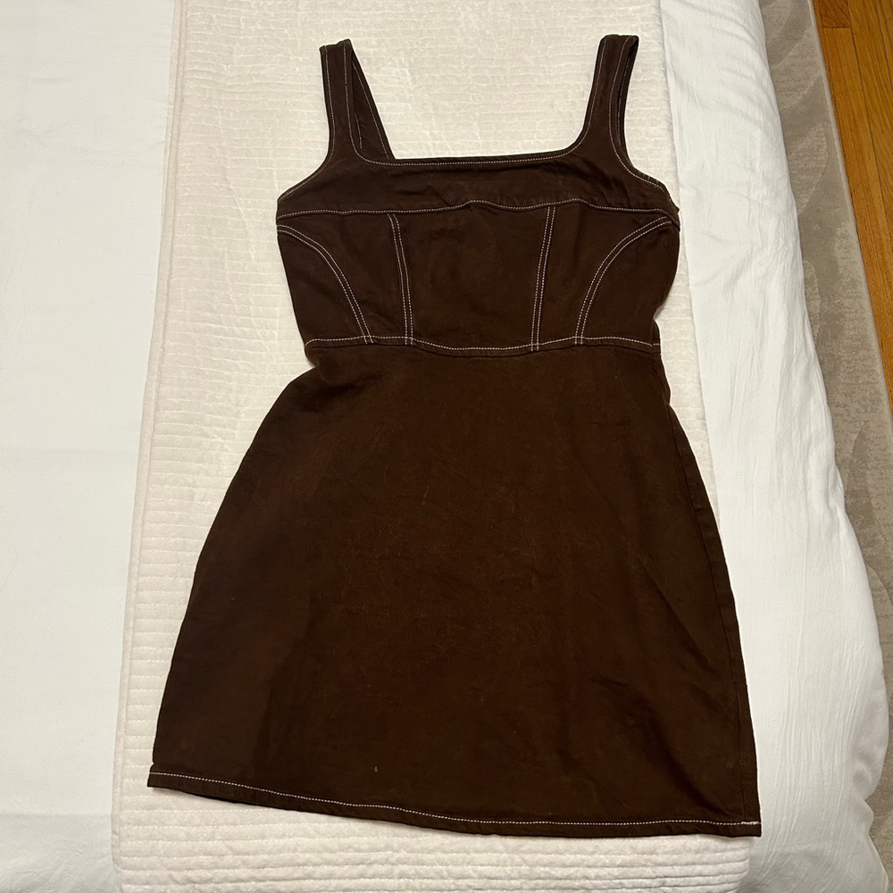 Davies Bustier Denim Mini Dress